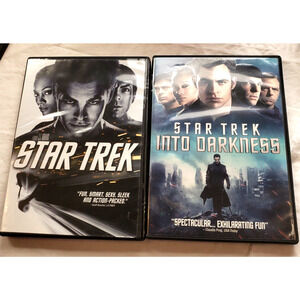 Star Trek Into Darkness Movie DVDs Star Trek 2009 2013 2 Lot Bundle Sci-Fi